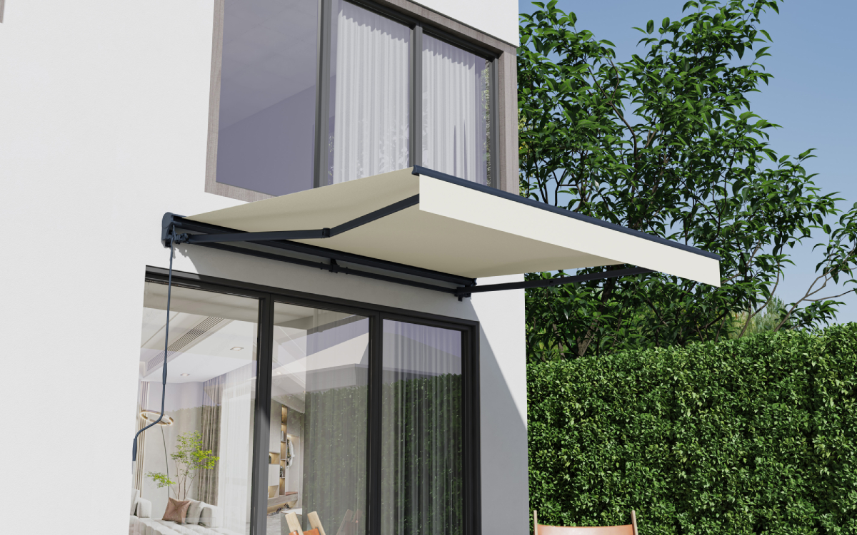 Elektrická markýza BestBerg BBSU-E295BG / 295 x 250 cm / béžová