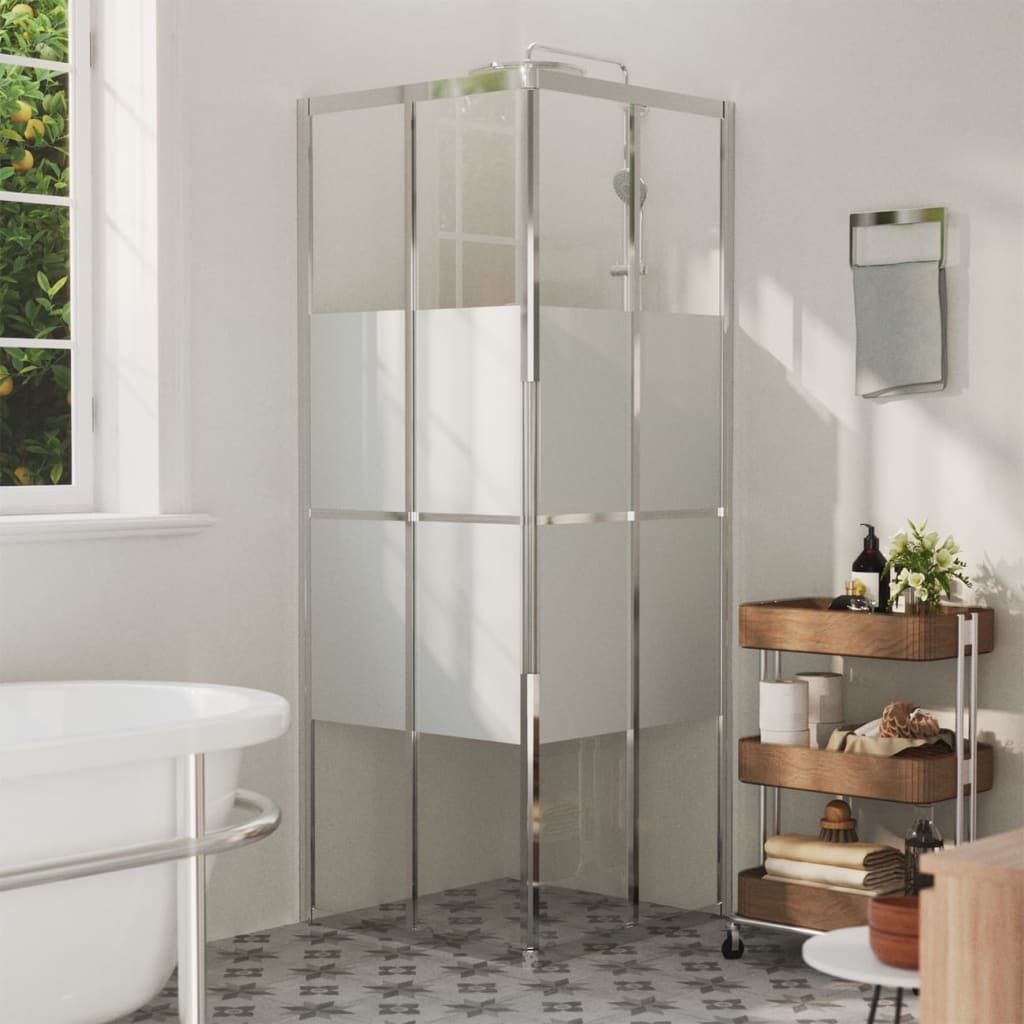 Sprchová zástěna BestBerg 150764 / 70 × 70 × 180 cm / stříbrná/transparentní