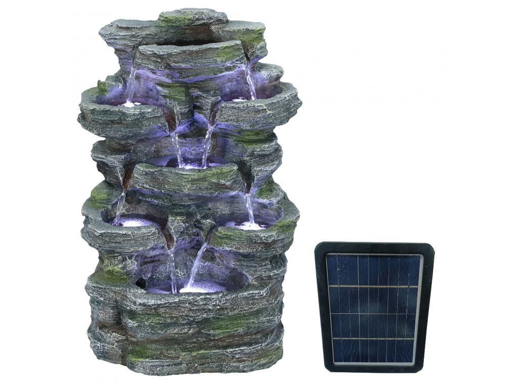 Zahradní solární fontána BestBerg SF-09 / polyresin / 31 x 25,5 x 46 cm