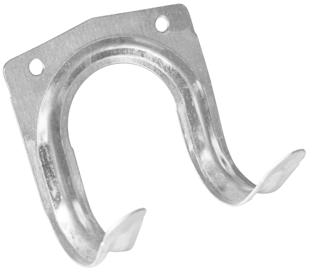 2x kovový závěsný hák na nářadí BestBerg ZH-7 do zahradních domků / stříbrná