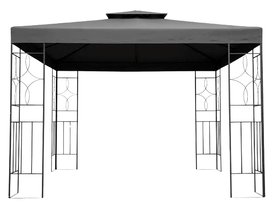 Zahradní altán BestBerg BBGG-60 / 300 x 300 x 260 cm / šedá