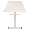 Výškově nastavitelný elektrický stůl BestBerg BBAT-14WW / rozměr 140x70 cm / výška 70-114 cm / bílá