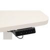 Výškově nastavitelný elektrický stůl BestBerg BBAT-14WW / rozměr 140x70 cm / výška 70-114 cm / bílá