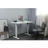 Výškově nastavitelný elektrický stůl BestBerg BBAT-14WW / rozměr 140x70 cm / výška 70-114 cm / bílá