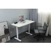 Výškově nastavitelný elektrický stůl BestBerg BBAT-14WW / rozměr 140x70 cm / výška 70-114 cm / bílá