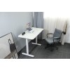 Výškově nastavitelný elektrický stůl BestBerg BBAT-14WW / rozměr 140x70 cm / výška 70-114 cm / bílá