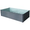 Vyvýšený zahradní záhon BestBerg VZ-800A / 800 l / 180 x 90 x 47 cm / šedá