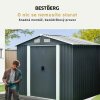 Zahradní domek BestBerg ZDB-4Z / 4,1 m² / 236 x 174 x 206 cm / zelená