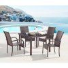5dílný zahradní jídelní ratanový set BestBerg Capri BBRF-17785BR / hnědá
