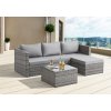 2dílná zahradní ratanová rohová souprava BestBerg Newport BBRF-1148G / šedá