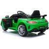 Dětské elektrické autíčko s dálkovým ovládáním BestBerg BBCC-10G – Mercedes-Benz AMG GT R / nosnost 25 kg / Li-Ion baterie / zelená