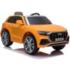 Dětské elektrické autíčko s dálkovým ovládáním BestBerg BBCC-70O – Audi Q8 / od 3 let / nosnost 30 kg / oranžová