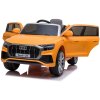 Dětské elektrické autíčko s dálkovým ovládáním BestBerg BBCC-70O – Audi Q8 / nosnost 30 kg / Li-Ion baterie / oranžová