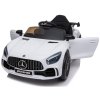 Dětské elektrické autíčko s dálkovým ovládáním BestBerg BBCC-50W – Mercedes-Benz AMG GT R / nosnost 25 kg / Li-Ion baterie / bílá