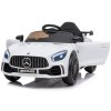 Dětské elektrické autíčko s dálkovým ovládáním BestBerg BBCC-50W – Mercedes-Benz AMG GT R / nosnost 25 kg / Li-Ion baterie / bílá