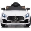 Dětské elektrické autíčko s dálkovým ovládáním BestBerg BBCC-50W – Mercedes-Benz AMG GT R / nosnost 25 kg / Li-Ion baterie / bílá