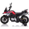 Dětská elektrická motorka BestBerg BBCC-80R – BMW F 850 GS / nosnost 30 kg / Li-Ion baterie / červená