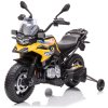 Dětská elektrická motorka BestBerg BBCC-80Y – BMW F 850 GS / od 3 let / nosnost 30 kg / žlutá