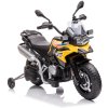 Dětská elektrická motorka BestBerg BBCC-80Y – BMW F 850 GS / nosnost 30 kg / Li-Ion baterie / žlutá
