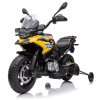 Dětská elektrická motorka BestBerg BBCC-80Y – BMW F 850 GS / nosnost 30 kg / Li-Ion baterie / žlutá