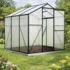 Skleník se základnou BestBerg BBGH-606B / 3,61 m² / 190 × 190 × 194 cm / černá
