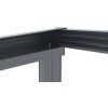 Hliníková pergola BestBerg PZ-9A / 9 m² / antracit/šedá