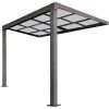 Hliníková pergola BestBerg PZ-9A / 9 m² / antracit/šedá