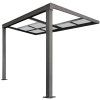 Hliníková pergola BestBerg PZ-9A / 9 m² / antracit/šedá