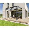 Hliníková pergola BestBerg PZ-12A / 12 m² / antracit/šedá