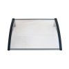 Hliníkový vchodový přístřešek BestBerg BBDA-8012D / 120 x 80 cm / černá