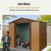 Zahradní domek BestBerg ZDB-4D / 4,1 m² / 236 x 174 x 206 cm / dřevo/hnědá