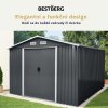 Zahradní domek BestBerg ZDB-9A / 9 m² / 279 x 324 x 211 cm / šedá
