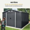 Zahradní domek BestBerg ZDB-9A / 9 m² / 279 x 324 x 211 cm / šedá
