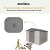 Zahradní domek BestBerg ZDB-7SD / 7,2 m² / 301 x 238 x 214 cm / bílé dřevo/šedá