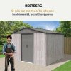 Zahradní domek BestBerg ZDB-7SD / 7,2 m² / 301 x 238 x 214 cm / bílé dřevo/šedá