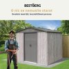 Zahradní domek BestBerg ZDB-4SD / 4,1 m² / 236 x 174 x 206 cm / bílé dřevo/šedá