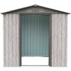 Zahradní domek BestBerg ZDB-2SD / 2,5 m² / 194 x 131 x 184 cm / bílé dřevo/šedá
