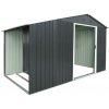 Zahradní domek s dřevníkem BestBerg ZDD-6A / 6 m² / 322 x 196 x 196 cm / šedá