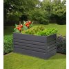 Vyvýšený zahradní záhon BestBerg VZ-735A / 735 l / 150 x 70 x 70 cm / šedá