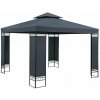 Zahradní altán BestBerg BBGG-30 / 300 x 300 x 260 cm / šedá