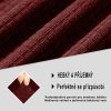 Elastický žakárový potah na trojmístnou pohovku BestBerg / vínová