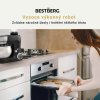 MEGAKOMBO Multifunkční kuchyňský robot BestBerg BBR-1900B + 15dílná sada nádobí s mramorovým povrchem BestBerg BBN-1015A / černá