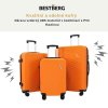 3dílná sada cestovních kufrů BestBerg BBL-106O / 48, 70, 104 l / ABS / oranžová