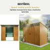 Zahradní domek BestBerg ZDSL-6D / 6,6 m² / 238 x 279 x 203 cm / dřevo/hnědá