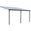 Hliníková pergola BestBerg PZ-15A / 15 m² / šedá