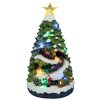 Vianočná scénka s osvetlením a melódiou – stromček BestBerg BBXS-323 / 22,2 x 21 x 38,3 cm