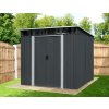 Záhradný domček BestBerg ZDSL-4A / 4,6 m² / 238 x 194 x 202 cm / šedá