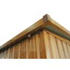Záhradný domček BestBerg ZDSL-4D / 4,6 m² / 238 x 194 x 202 cm / červené drevo / hnedá