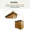 Záhradný domček BestBerg ZDSL-4D / 4,6 m² / 238 x 194 x 202 cm / červené drevo / hnedá