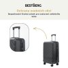 3dielna sada cestovných kufrov BestBerg BBL-105B / 48, 70, 104 l / ABS / čierna